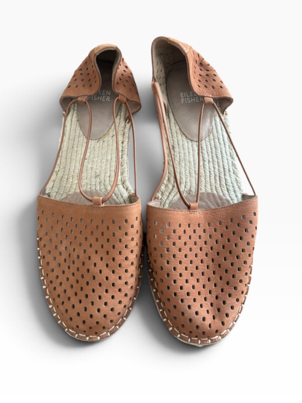 Eileen Fisher Lee Laser Cutout Espadrilles - Size 11 - Picture 4 of 9